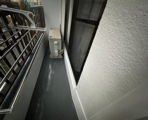 ベランダの防水工事完工