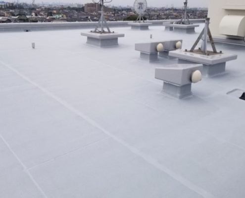 防水工事後の屋上