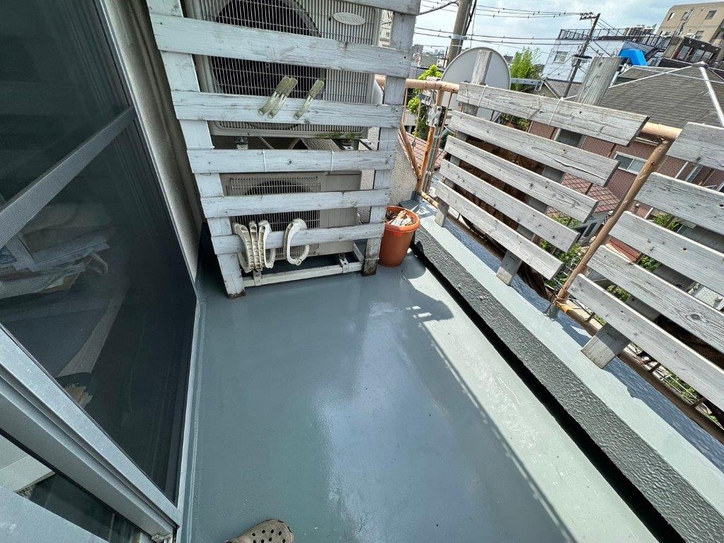 ベランダの防水工事後