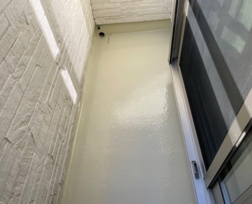 ベランダの防水工事後