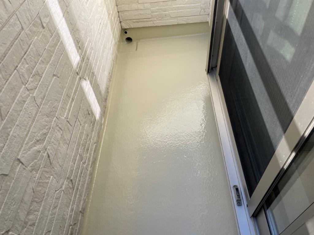 ベランダの防水工事後