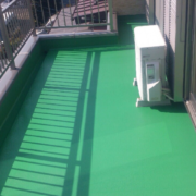 ベランダのウレタン工事後